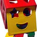 Shape Sorter Toddler Learning Toys - 19 Pcs Classic Kids Toys Blocks for Toddlers 1-3, Color Recognition, Sorting and Matching Activity Cube for Baby Games