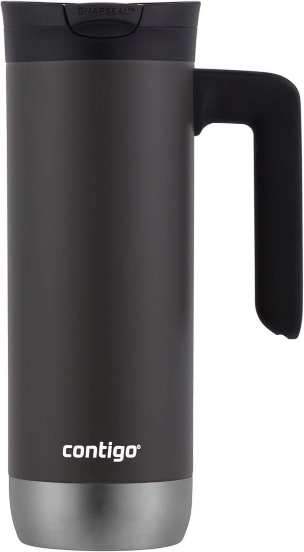 Contigo Superior 2.0 Stainless Steel Travel Mug with Handle with SNAPSEAL Lid, 20oz (Sake)