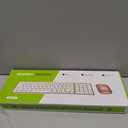 Seenda Bluetooth Keyboard and Mouse Combo for Mac, SKM64-2 Rechargeable Slim Wireless Keyboard Mouse Compact, 3 Multi-Device Connection, Compatible for Mac, MacBook Pro/Air, iPad, White Rose Gold