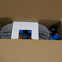 20'' 2 in 1 Pool Brush Head Cobweb Duster Heavy Duty Pool Cleaning Detachable Round Brush with EZ Clip & Wavy Nylon Bristles for Inground Pool & Above-Ground Pool (Without Pole)