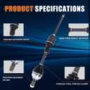 KUIPERAUTO CV Axle Shaft Assembly Set Compatible with 2001-05 BMW 325xi / 330xi Base CV Axle, 2.5L 3.0L, CV Axle Automatic Transmission Front Left and Right