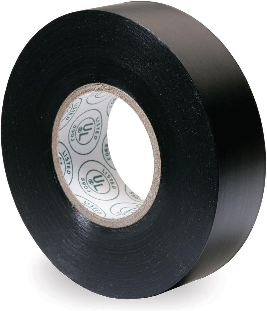 Gardner Bender GTPB-550 Electrical Tape, ½ in x 20 ft, Durable, Easy-Wrap, Flame Retardant, 3 Pk, Black
