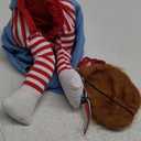 Pet Deadly Doll Dog Costume, Novelty Halloween Chucky Costumes Funny Halloween Christmas Outfits Cute Dog Clothes Cosplay Costume for Small Medium Large Dogs Cats Puppy Apparel (Deadly Doll, X-Large)