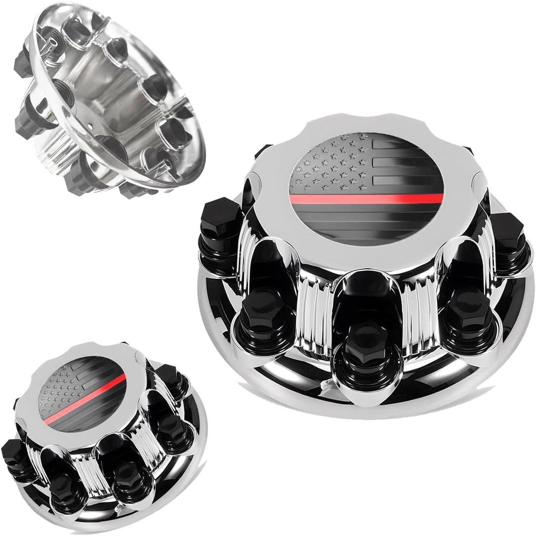 New 8 Lugs Chrome Wheel Center Cap Fit for Silverado/Avalanche/Suburban/Express & Sierra/Yukon/Savana 1500 2500 3500 16"/17" Inch Rim Hub Cover OEM Replacement