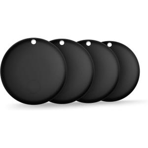 Air Tag for Android Air Tags-4 Pack AndroidNOT for iOS Bluetooth Tracker for Android Smart Tracking Tag for Google Find Hub Device App. Finder for Suitcase, Backpack, Purse,Keys, Luggage,etc (Black)