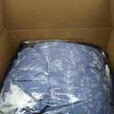 Bedsure King Comforter Set - Infinity Blue Bed Set, 3 Pieces Cute Floral Bedding, 1 Soft Reversible Botanical Flowers Comforter and 2 Pillow Shams
