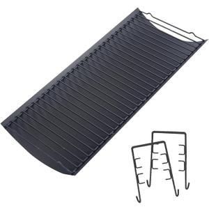 27 Ash Pan for Chargriller 1224, 1324, 2121, 2222, 2727, 2828, 2929, Charbroil 17302056 Charcoal Grills Charcoal Tray Replacement for with 2Pcs Fire Grate Hanger