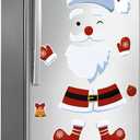 3 x Refrigerator Magnets Christmas Decorations Santa: 18PCS Gingerbread Tree Magnets for Kid (Non-reflective)