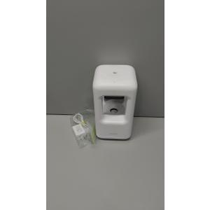 600ml Small Humidifier White  with Anti Gravity Water Flow Visual Effect, Provides Even Humidity for Indoor Plants, Bedroom & Desk, Quiet Portable Operation