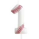 Birthday Candle, Baseball Themed Birthday Number Candles, Candle Cake Topper for Boys Girls Kids Birthday Cake Topper Reunions Theme Party Supplies (Number 15)