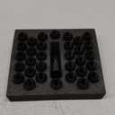 32pcs M14x1.5 Lug Nuts Spline Black, 14x1.5 Aftermarket Wheel Lug Nuts for F150 F250 F350 Silverado Sierra Ram 2500 3500 with 1 Socket Keys Long Extended