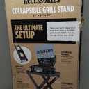 Ninja XSKSTAND Woodfire Collapsible Outdoor Grill Stand, Compatible with Ninja Woodfire Grills (OG700 Series), Foldable, Side Utensil Holder, Weather-Resistant, Black