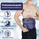 Ice Packs Soft Flexible Gel Pack for Injuries Reusable Cold Hot Therapy for Shoulder Back Elbow Leg Hip Arm for Pain Relief Surgery Sports Injury 17.5'' x 9.5'' Navy Blue