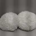2 Pieces Plush Ball Throw Pillow Round Pillow 10 Inch Soft Circle Pillow Decorative Ball Pillow Spherical Fuzzy Pillows for Bedroom Living Room Office School Couch Chair Bed Decorations (White)