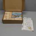 Draupnir 92 Pcs Fun Baby Shower Games Sign Kit Babies Coloring Blocks for Baby Shower, Wooden DIY Blank Blocks Freehand Painting with 36 Paint Markers