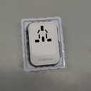 Universal Travel Adapter, International Travel Plug Adapter with 2 USB-C(PD 20W)  1 USB-A Ports, All in One Portable Adaptor, for USA, UK, EU, AU  224+ Countries (White) US