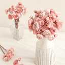 Floroom Ranunculus Artificial Flowers 18 Pcs Dusty Rose Faux Silk Mini Ranunculus Bulk Fake Wedding Filler Flowers for DIY Bouquets, Centerpieces, Bridal Shower Decorations & Arrangements