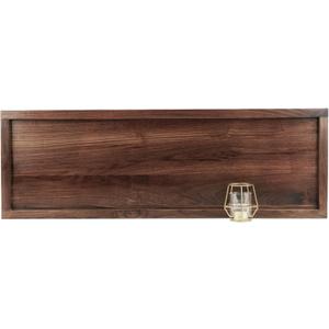 36 x 12 Inches Large Rectangle Black Walnut Wood Ottoman Tray, Serve Tea, Coffee Classic Wooden Decorative Walnut Serving Tray