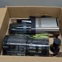 AMZCHEF Cold Press Juicer, Juicers Machines - 5.2" Large Feed Chute for Whole Fruits & Vegetables, Stainless Steel Slow Masticating Juice Easy to Clean