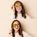 URUMQI Night Vision Glasses Fit Over Eyeglasses for Women Men, Anti Glare Polarized NightTime Glasses Oversized Yellow Lens (02 Transparent Grey Frame/Night Vision Lens)