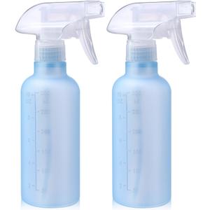 Spray Bottles, Small Water Spray Bottle for Hair Cleaning Plants Pet, Mist/Stream Adjustable, BPA-free Plastic Spray Bottle 10 oz (300ml), Squirt Bottle 2 Pack (2 Ocean blue)
