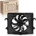 A-Premium Engine Radiator Cooling Fan Assembly with Brushless Motor Compatible with Select Ram Models - 1500 2013-2018 3.6L, 1500 Classic 2019-2023 3.6L - Replace# 52014772AF