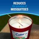 Cutter Candle, 17 Ounces, Outdoor Candle Made with Real Citronella Oil and Cornmint Oil Reduces The Presence of Mosquitoes with A Light, Fragrant Citronella and Mint Scent, 6 Pack