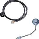 Qfire Regulator and Propane Hose Kit Replacement Compatible with Blue Rhino Razor GGC2030M 25 Inch Outdoor 2 Burner Portable LP Propane Gas Grill Griddle