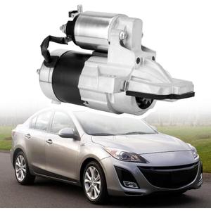 17598 Starter Motor Compatible with 2010-2013 Mazda 3 2012-2013 Mazda 5 2011-2013 Mazda 6 2011-2012 Mazda CX-7, L4 2.3L 2.5L, 12V 1.4KW 11 Teeth Clockwise, Replace# 17598N 410-48362 L538-18-400R0B