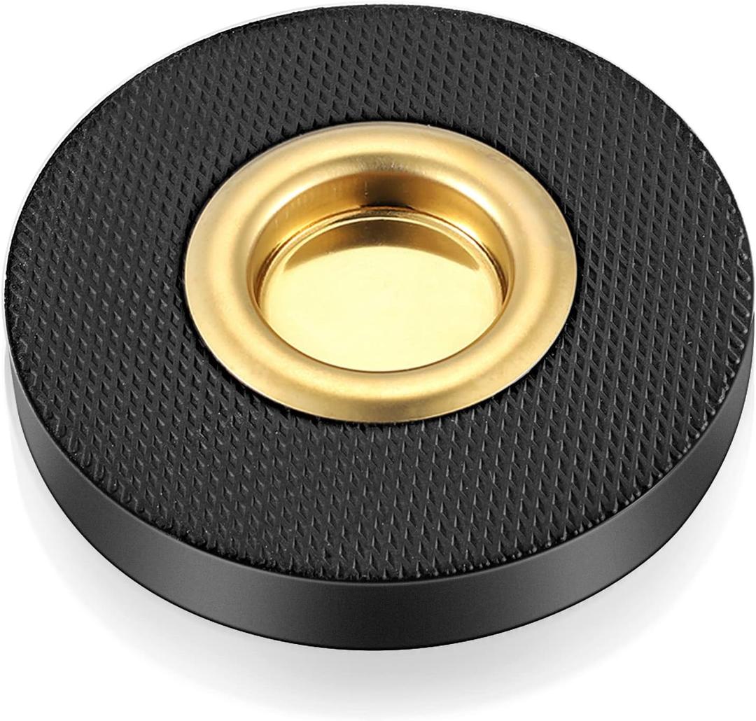 Facmogu Rock Stop for Cello, Cello Endpin Rest for Floor Protector String Instrument Accessory Christmas Gift, Rock Stop Endpin Stand Holder with Reinforced Brass Cup & Rubber Mat Anti-Slip Base