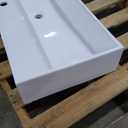 Claire 40 Rectangle Wall-Mount Bathroom Sink (White)