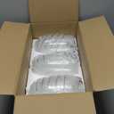 GO&SO 3 Pack Crackle Glass Pendant Light Shade Replacement, 4"W x 7.8"H, 1.57" Fitter, Oval Art Glass Light Fixture for Kitchen Island Pendant Lights, High Transmittance for Wall Sconces/Chandelier