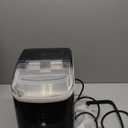 Antarctic Star Nugget Ice Maker Countertop with Soft Chewable Ice, Portable Sonic Ice Maker with Basket and Scoop, Removable Top Cover, Auto-Cleaning for Home/Party/RV/Camping (Stainless Steel Black) (34Lbs/24H)