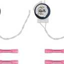 Daytime Running Lights Sockets, DRL Bulb Sockets with Butt Connectors Compatible with 2000-2006 Chevy Silverado Sierra Suburban Tahoe Yukon Avalanche Trucks Pickups (Pair)