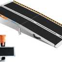 LEMNISCATE Portable Wheelchair Ramp 5FT, Non-Slip Aluminum Handicap Ramp with Handle, Folding Wheel Chair Ramps for Homes Steps, Stairs, Entry, Threshold, Doorways, Scooter, 800LBS Capacity