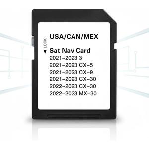 Navigation SD Card TD2K66EZ1B - North America Maps, VIN-Locked, Plug & Play, Compatible with 2021-2023 Mazd* 3 / CX5 / CX9 / CX30, 2022-2024 CX50, VIN Check Required