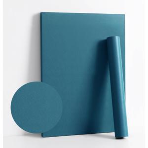 Dimoon 236''x17.7'' Blue Peel and Stick Wallpaper Contact Paper Modern Self Adhesive Wall Paper Removable Renter Friendly Textured Solid Color Shelf Cabinet Vinyl Roll (236''x17.7'',Dark Blue)