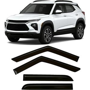 2021-2026 Tape-On Rain Guards for Chevrolet Chevy Trailblazer (Crossover) Side Window Visor Deflectors LS LT ACTIV RS Durable Tinted Shades 2022 2023 2024 2025