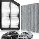 28113-3X000 97133-2H000 Engine Air Filter & Cabin Air Filter Combo Set for Hyundai Elantra 1.8L 2.0L (2011-2017) for Kia Forte Koup Forte5 Rondo 1.8L 2.0L (2014-2018)