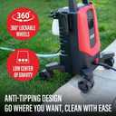 MZK 4800PSI Pressure Washer with 4 Quick-Connect Nozzles, Foam Cannon for Easy Replacement, High-Pressure Cleaning of Cars, Fences, Driveways