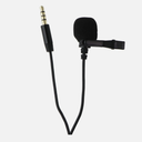 Helix Lucid Mic Lapel Microphone with Aux Connector - Black