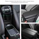 Microfiber Leather Center Console Cover,Car Accessories Car Center Console Pad,Microfiber Leather Armrest Cover Cushion with 2 Storage Bags,Memory Foam Armrest Cover,Fits Most Vehicles (Beige)