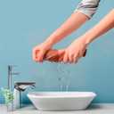 kimteny 6 Pack 100% Cotton Washcloths, Dual-Sided Design (Terry + Gauze) Facecloths, 13x13 Inch Ginghqm Washrags, Soft & Skin-Friendly, for Bathroom, Kitchen & Household (Pink, 13x13 Inches)