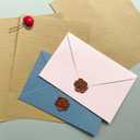 Tuhangcc Premium Velvet-Touch Stationery Set with Unique Design Colors - Best Paper and Elegant 4x6 Envelopes (24 Writing Sheets + 12 Envelopes) for Love Letters and Party Invitations (Lake Blue)