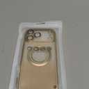 Misscase for iPhone 17 Pro Max Magnetic Glitter Case Compatible with MagSafe,Full Protection Slim Shockproof Anti-Scratch Case with Camera Lens Protector Plating Bling Dust-Proof Net Gold