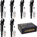 Set of 6 Ignition Coil Packs & Iridium Spark Plugs For BMW 328i 528i 330i 530i X3 X5 128i 2007 2008 2009 2010 2011 2012 2013 3.0 L6 Replace UF592 0221504470