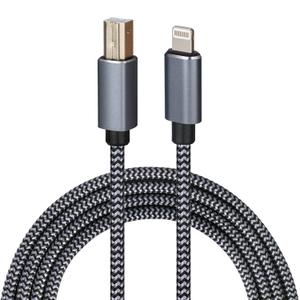 Lightning to MIDI Cable USB OTG Type B Cable for Select iPhone, iPad Models for Midi Controller, Electronic Music Instrument, Midi Keyboard, USB Microphone (20FT)