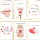 Spercy 24 Bible Valentines Day Cards with Envelopes, Valentines Scripture Cards, Love Bible Verses for Kids Christian, Memory Verses