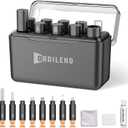 Ordilend for iPhone Cleaning Kit for Charging Port Cleaner, Cleaner Kit for AirPod Multi-Tool iPhone Cleaner Repair Lightning Cable for iPad Connector Airpod Speaker Compact Portable with Storage Case (Black)