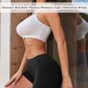 Ekouaer Boyshort Panties Women's Soft Underwear Briefs Invisible Hipster 4 Pack Seamless Boxer Brief Panties Large